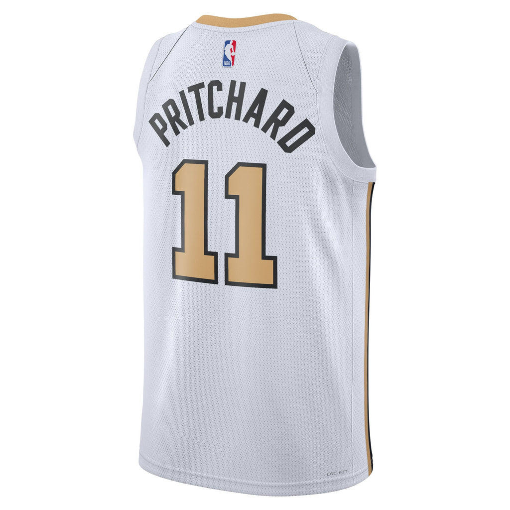 Boston Celtics NBA Nike 2025/26 City Edition Swingman Jersey - White - Payton Pritchard - Unisex