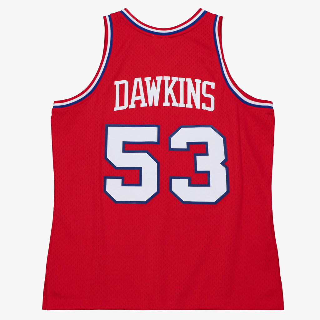 Philadelphia 76ers NBA Mitchell & Ness Darryl Dawkins 1979 Dark Authentic Jersey - University Red