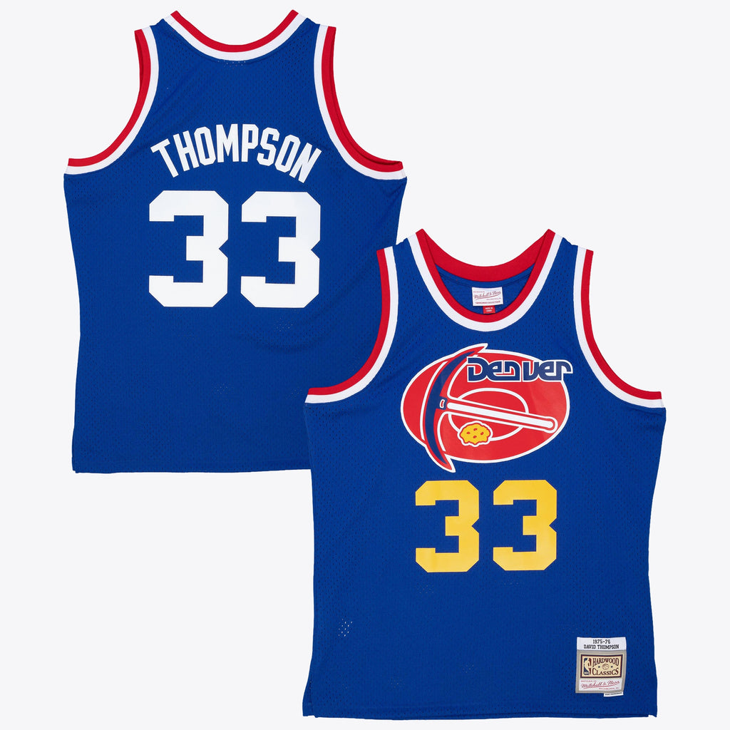 Denver Nuggets NBA Mitchell & Ness David Thompson 1975 Dark Authentic Jersey - Royal Blue