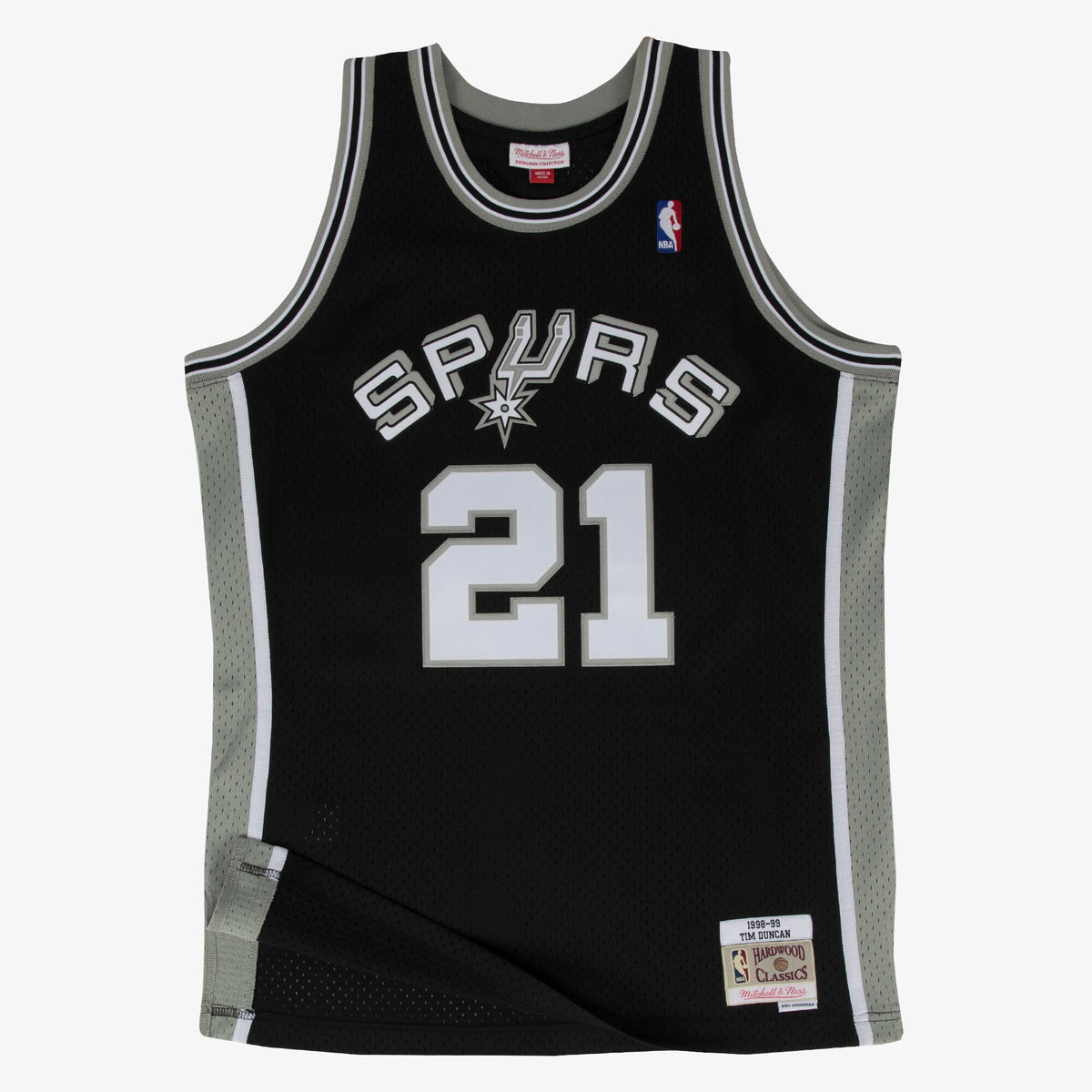 San Antonio Spurs NBA Mitchell & Ness Swingman Jersey Road Tim Duncan 1998-99
