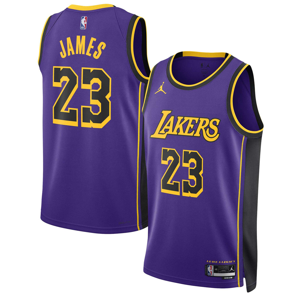 Los Angeles Lakers NBA Jordan Brand Statement Edition Swingman Jersey - LeBron James - Unisex