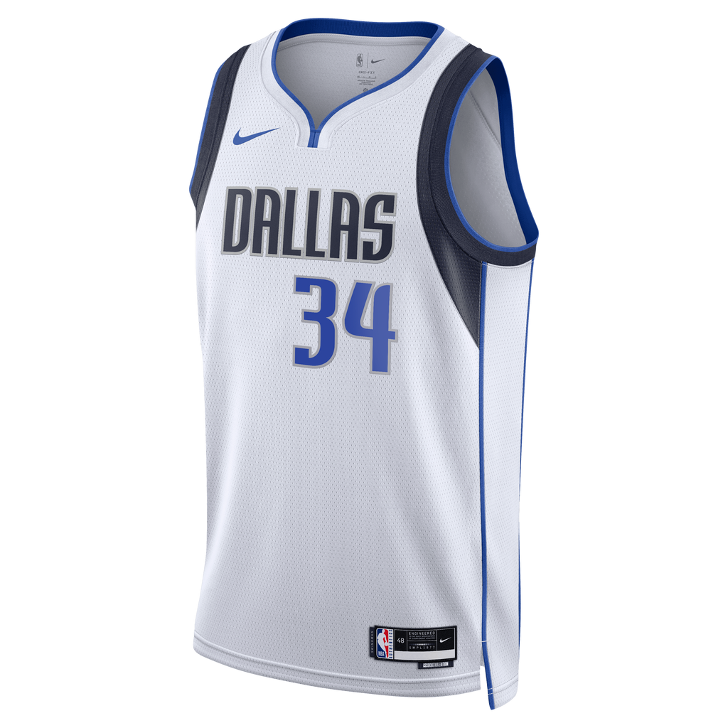 Dallas Mavericks NBA Nike Association Edition Swingman Jersey - White - Santi Aldama - Unisex