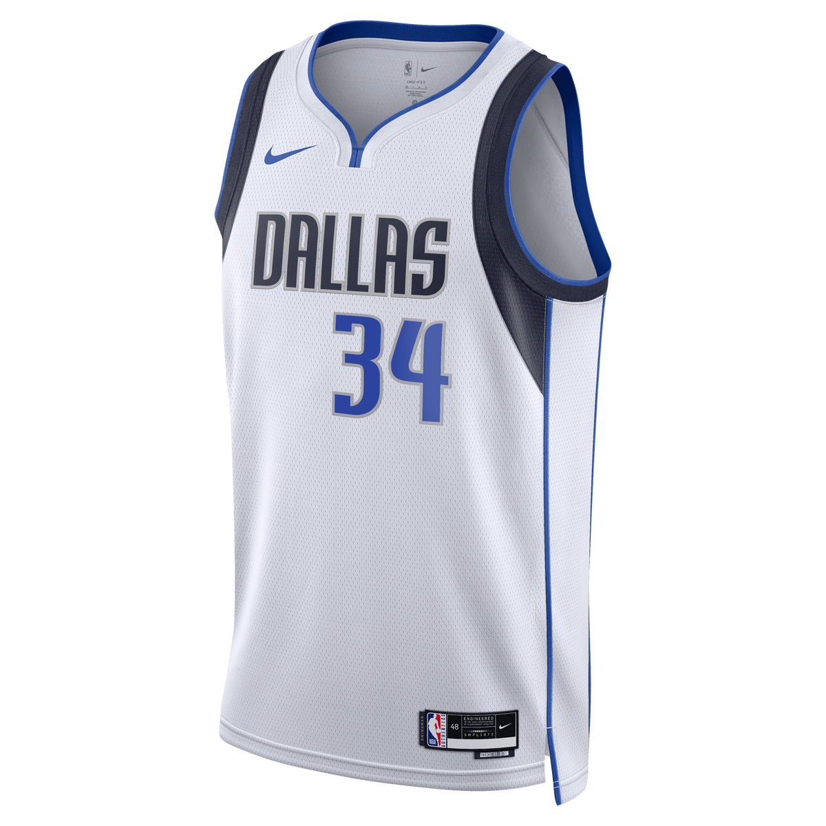 Dallas Mavericks NBA Nike Association Edition Swingman Jersey - White - Santi Aldama - Unisex
