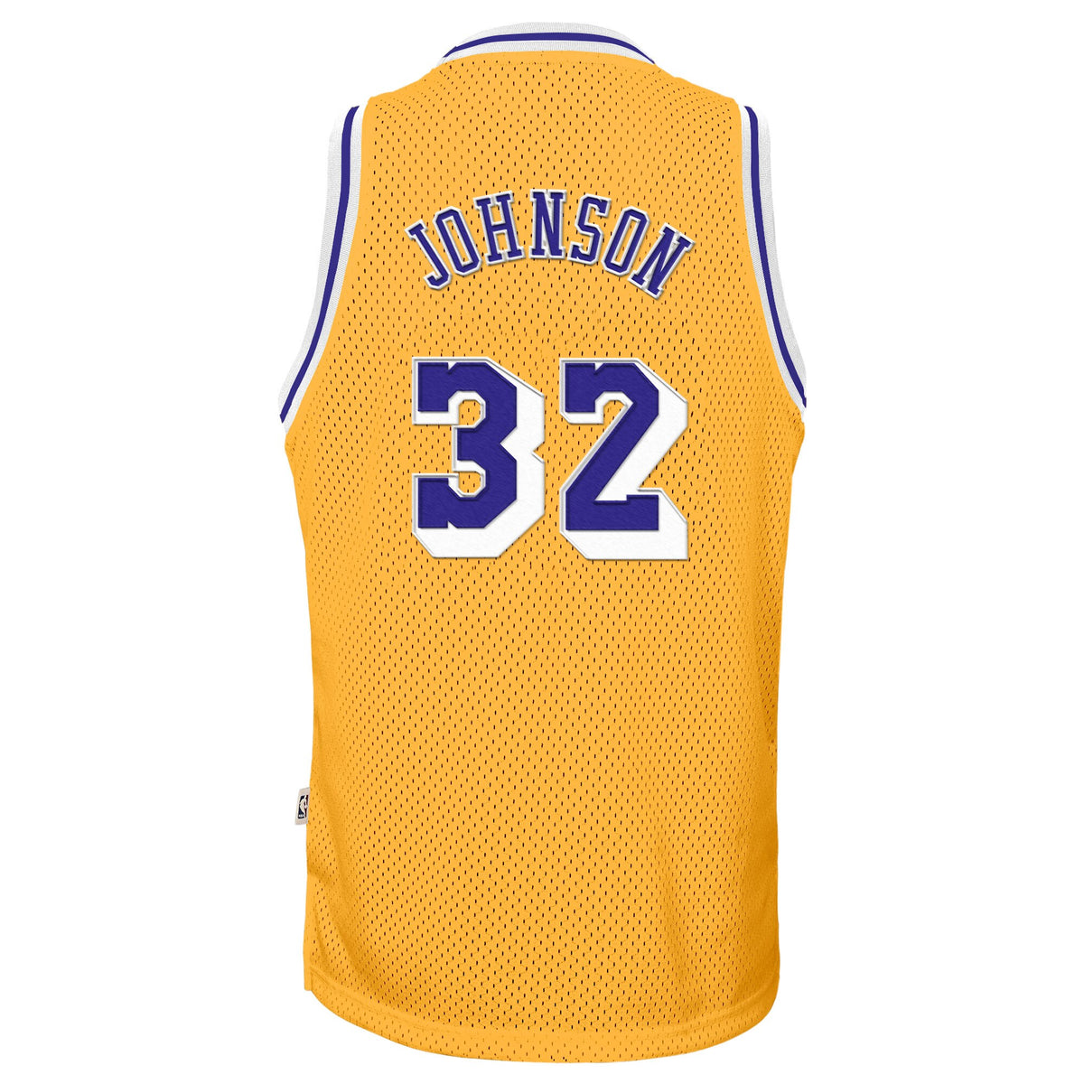 Los Angeles Lakers NBA Magic Johnson 1984-85 Hardwood Classics Home Swingman Jersey - Light Gold - Youth