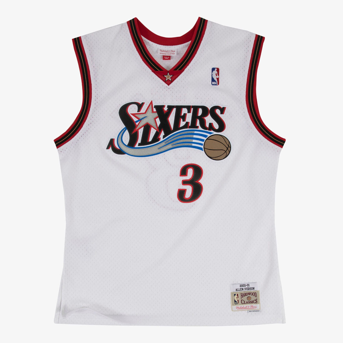Philadelphia 76ers NBA Mitchell & Ness Swingman Jersey Home Allen Iverson 2000-01