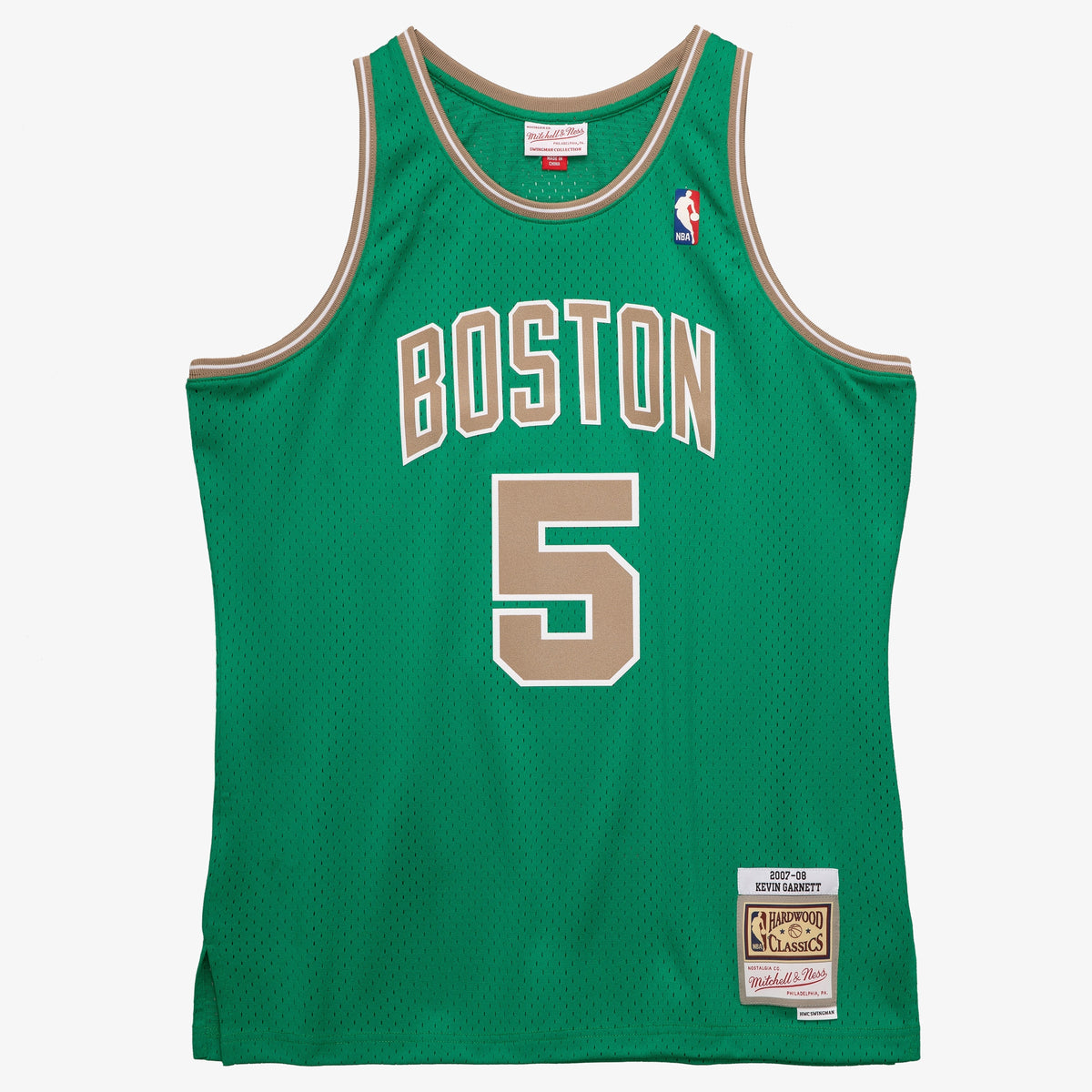 Boston Celtics NBA Mitchell & Ness Kevin Garnett 2007 Swingman Authentic Jersey - Kelly Green