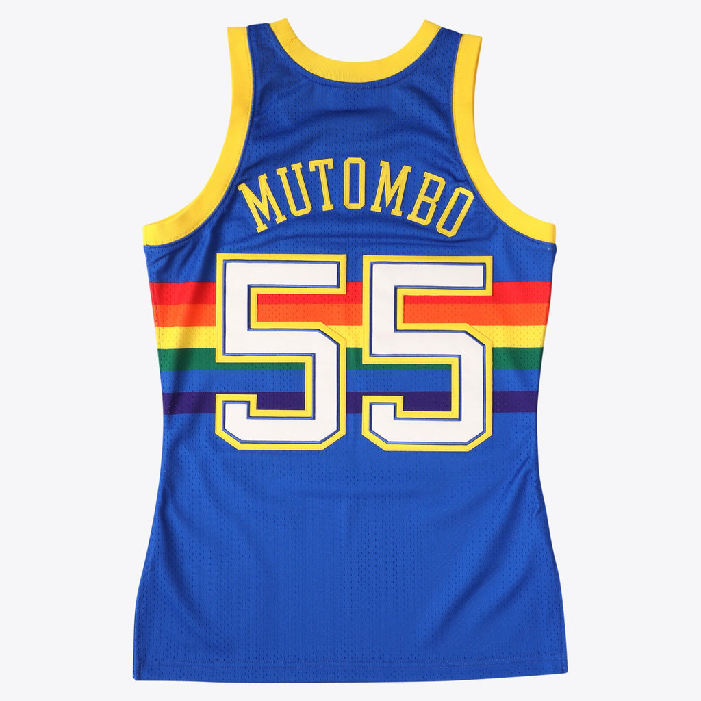 Denver Nuggets NBA Mitchell & Ness Dikembe Mutombo Authentic Jersey - Royal Blue
