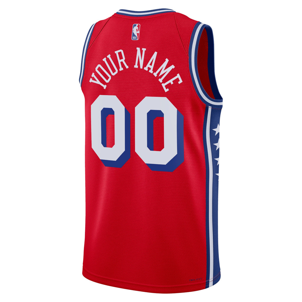 Philadelphia 76ers NBA Jordan Statement Swingman Jersey - Custom - Unisex