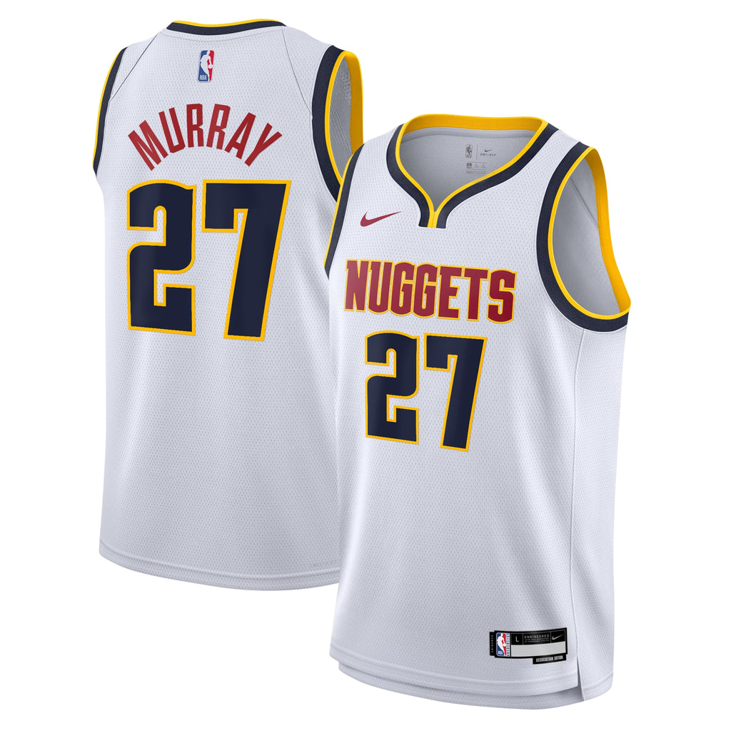 Denver Nuggets NBA Nike Association Swingman Jersey - White - Jamal Murray - Youth