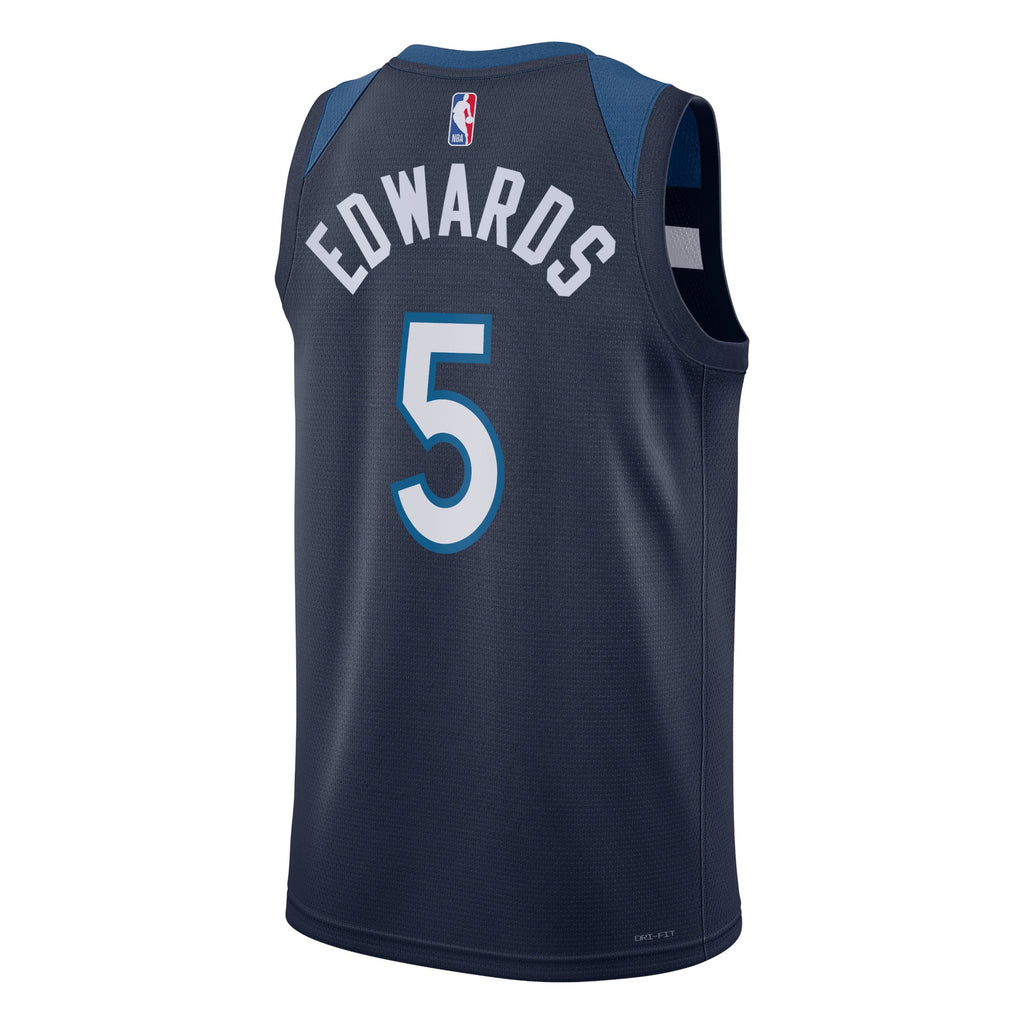Minnesota Timberwolves NBA Nike Icon Edition Swingman Jersey - Navy - Anthony Edwards - Unisex